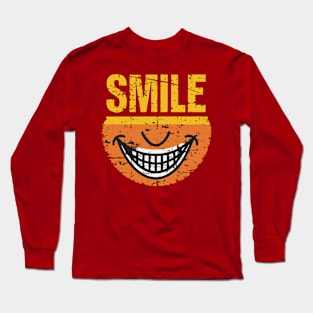 Funny Retro Smile Vintage Design Long Sleeve T-Shirt